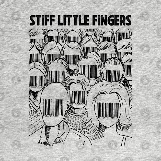 Barcode face Stiff Little Fingers by adima